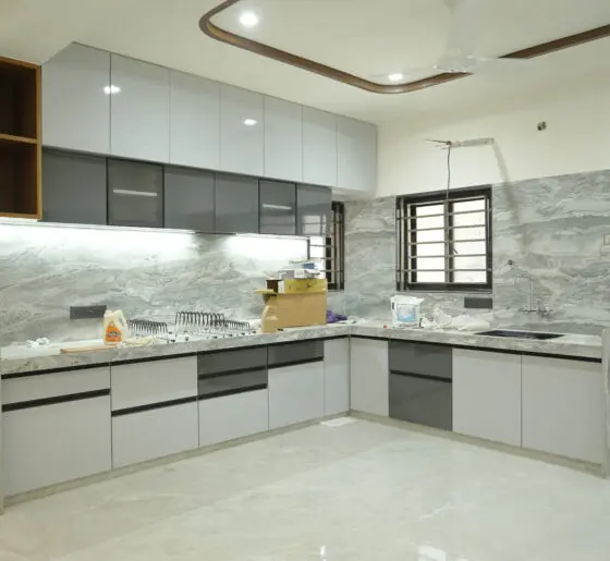 Empty Kitchen Deep Cleaning