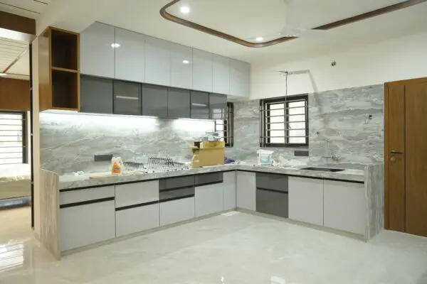 Empty Kitchen Cleaning